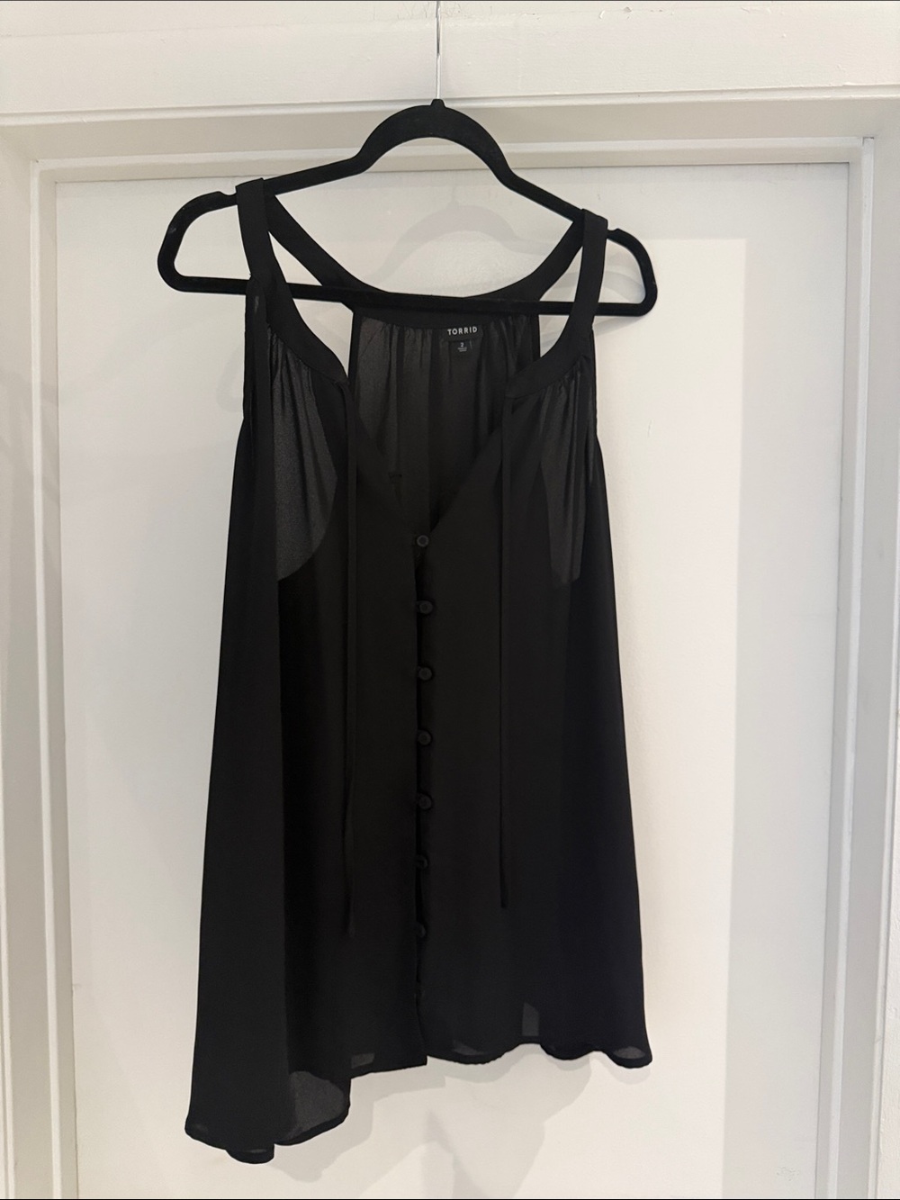 Women’s Black Camisole Top Size 2.